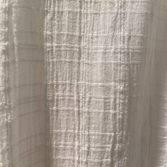 White beachy boho cotton blend dress - Picture 4 of 4